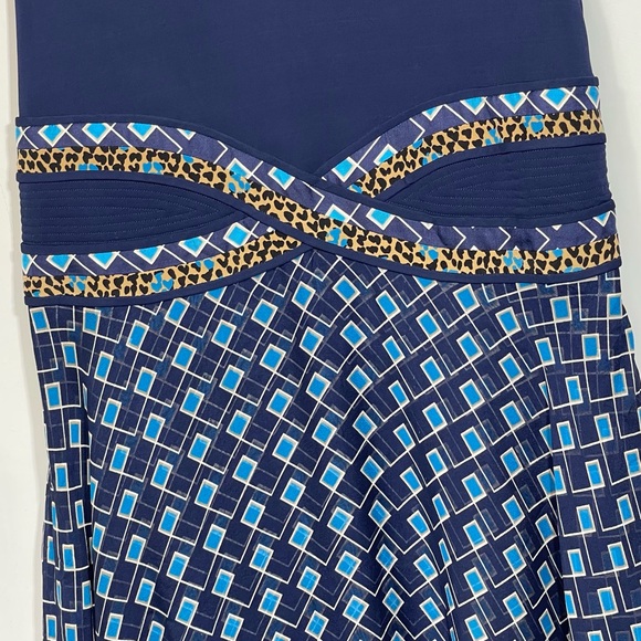 Diane Von Furstenberg Rosalie Mixed Media Silk Fit & Flare
Midi Dress Size 10 - Picture 9 of 16